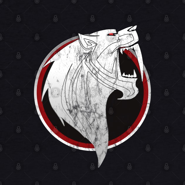 Sabertooth Tiger Vintage Logo by Dojaja